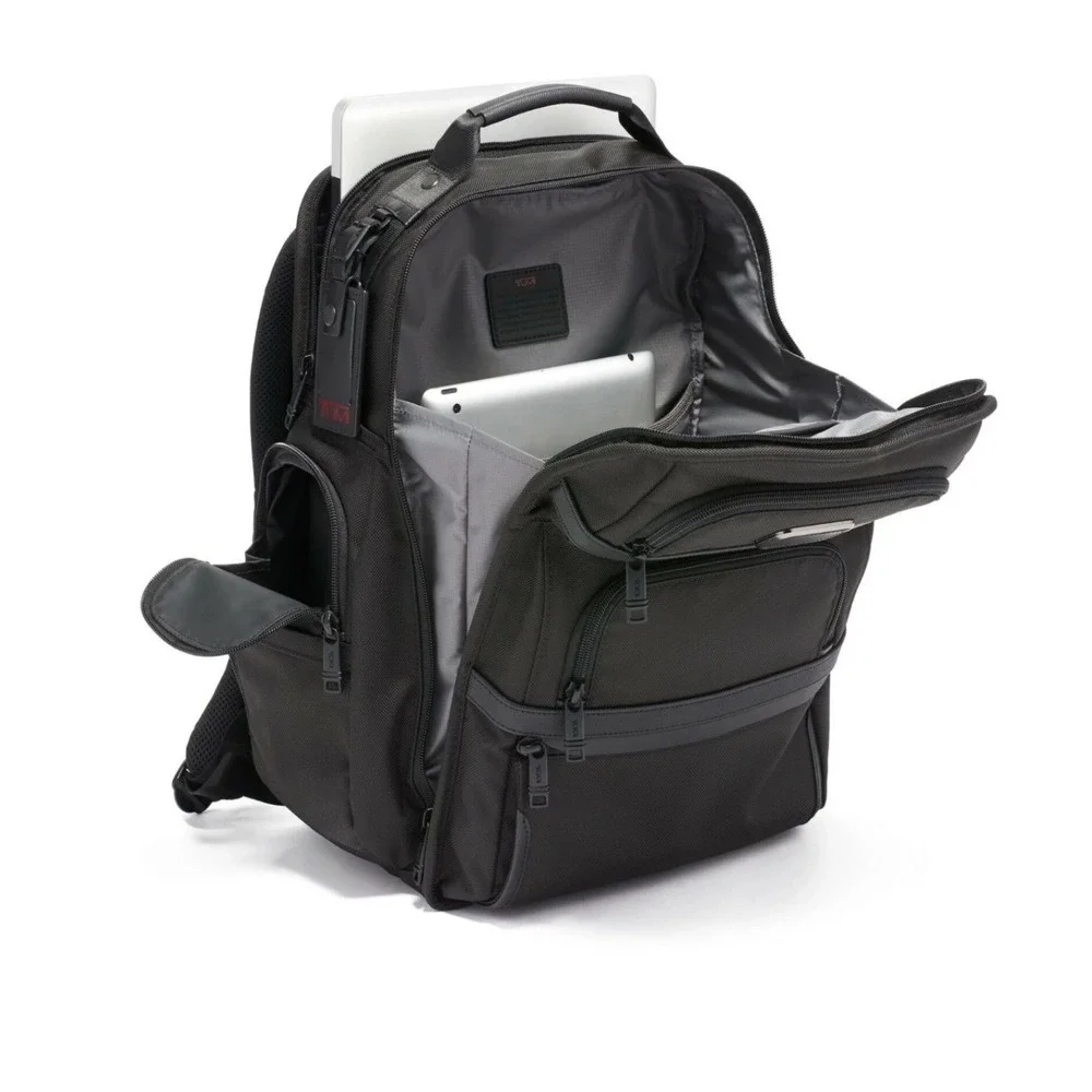 Tumi Backpack Mens OS Black T-Pass Business Class Brief Pack Ballistic Nylon